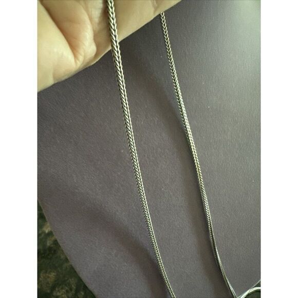 Brighton MERCER DROP Teardrop Silver LONG Pendant Necklace  CP - Picture 4 of 5